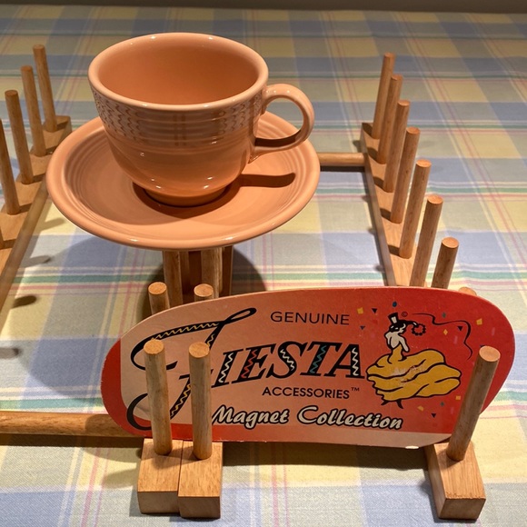Fiestaware Other - Fiestaware apricot cup and saucer discontinued in 1998